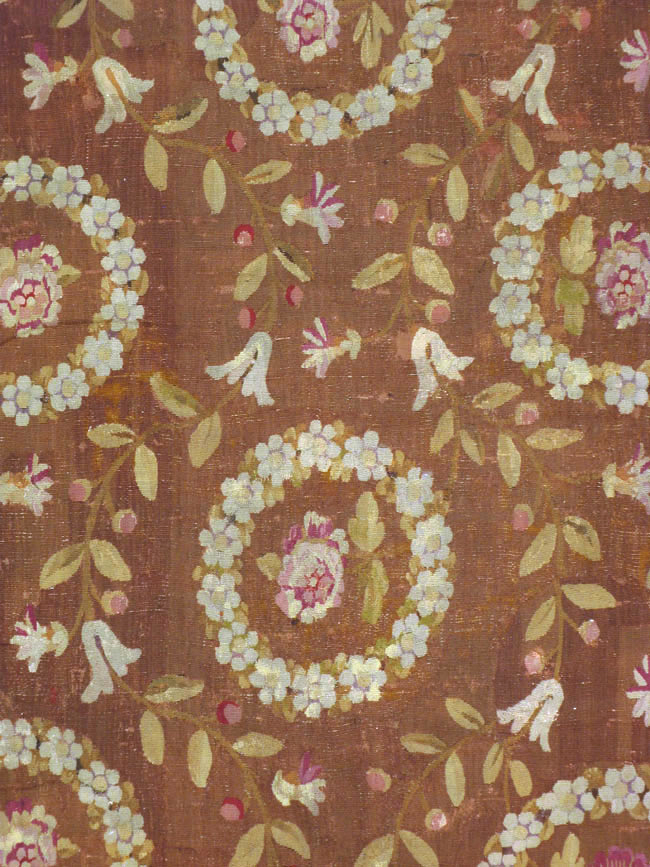 Antique French Aubusson Carpet, No.10022 - Gss