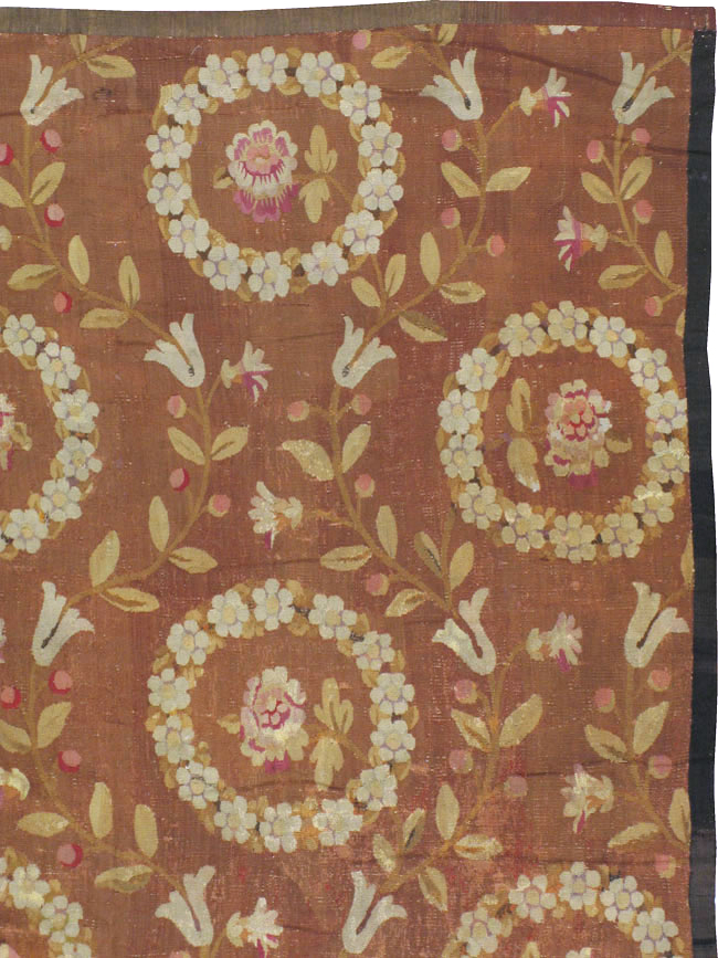 Antique French Aubusson Carpet, No.10022 - Gss