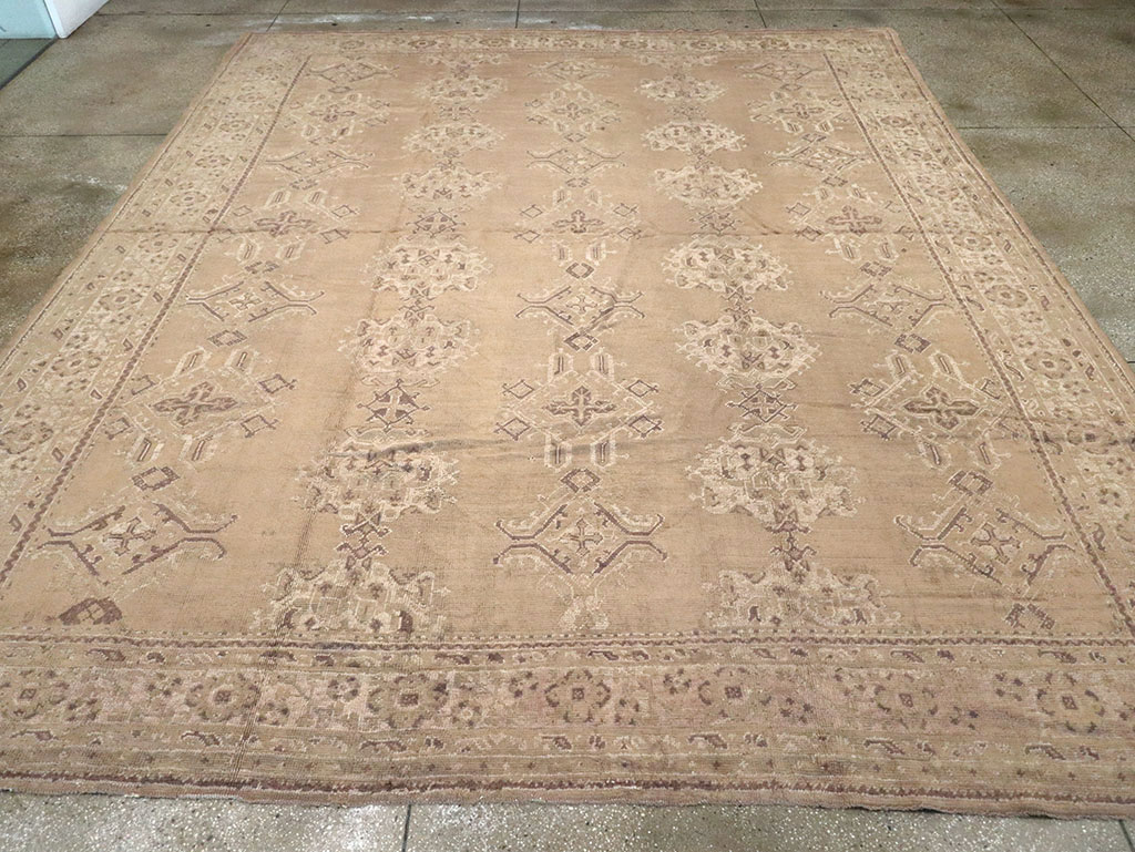 Vintage Turkish Oushak Carpet, No.10034 - Gss