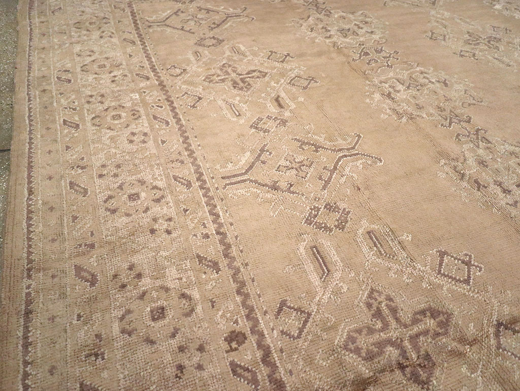 Vintage Turkish Oushak Carpet, No.10034 - Gss