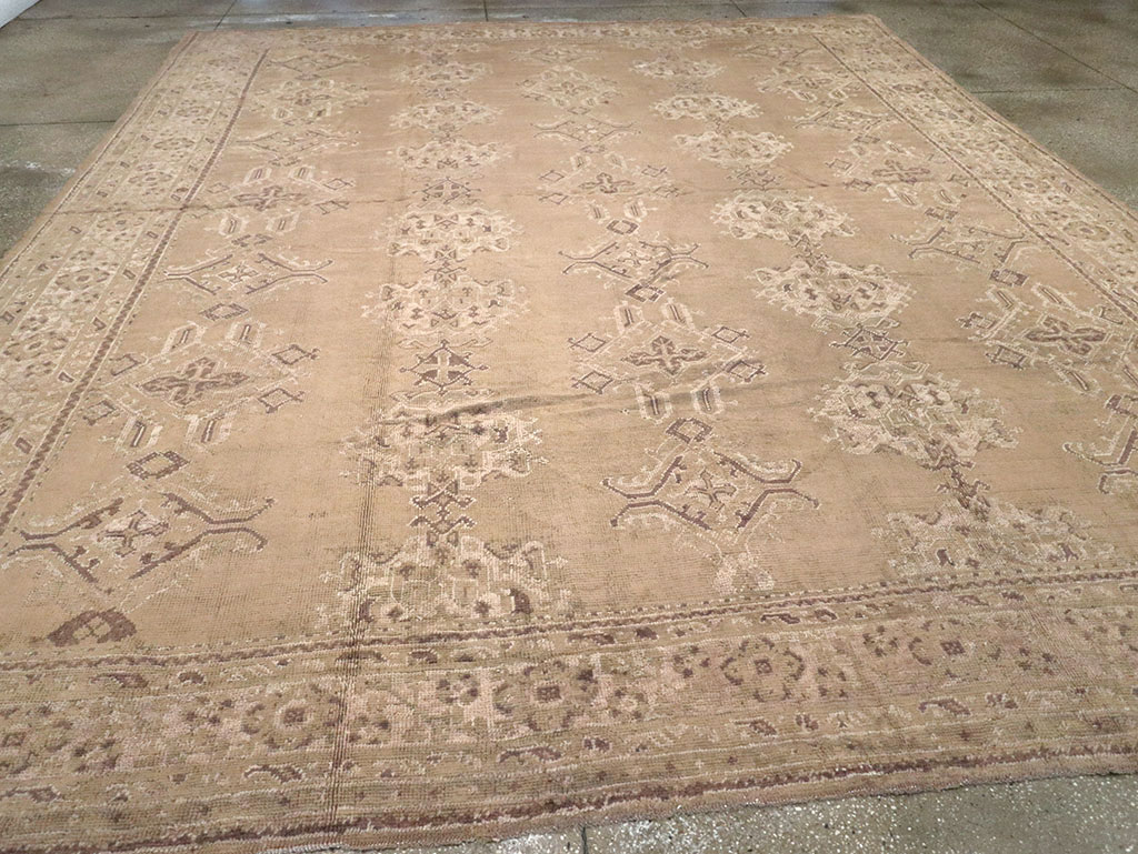 Vintage Turkish Oushak Carpet, No.10034 - Gss