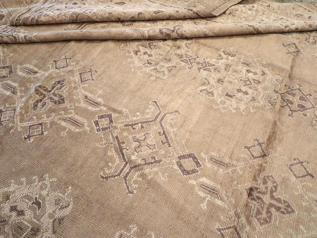 Vintage Turkish Oushak Carpet, No.10034 - Gss