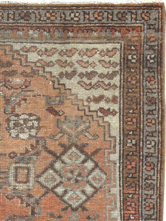 Antique Persian Malayer Throw Rug, No.10082 - Gss