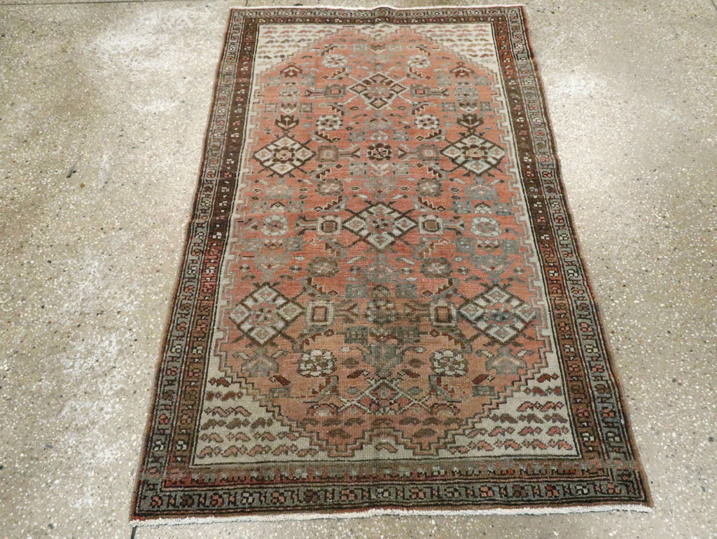 Antique Persian Malayer Throw Rug, No.10082 - Gss