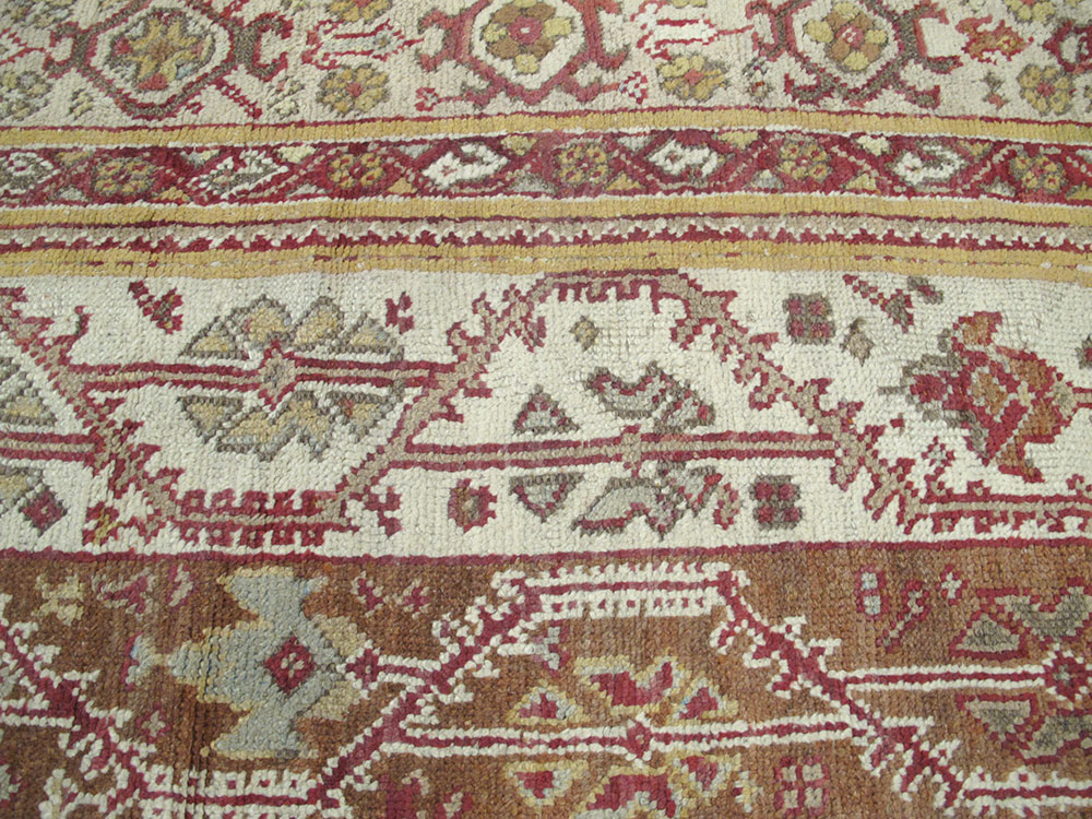 Antique Turkish Oushak Carpet, No.10142 - Gss