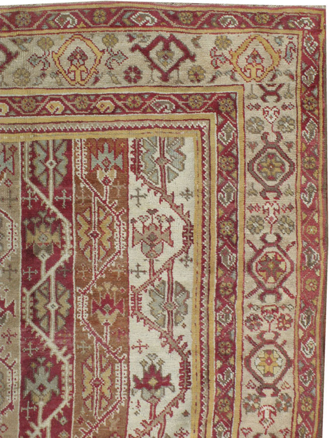 Antique Turkish Oushak Carpet, No.10142 - Gss