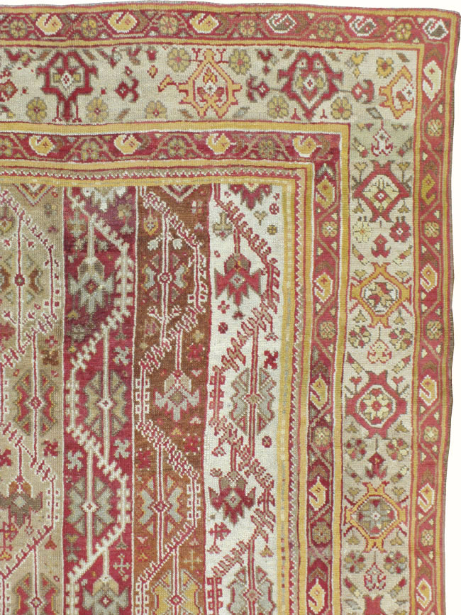 Antique Turkish Oushak Carpet, No.10142 - Gss