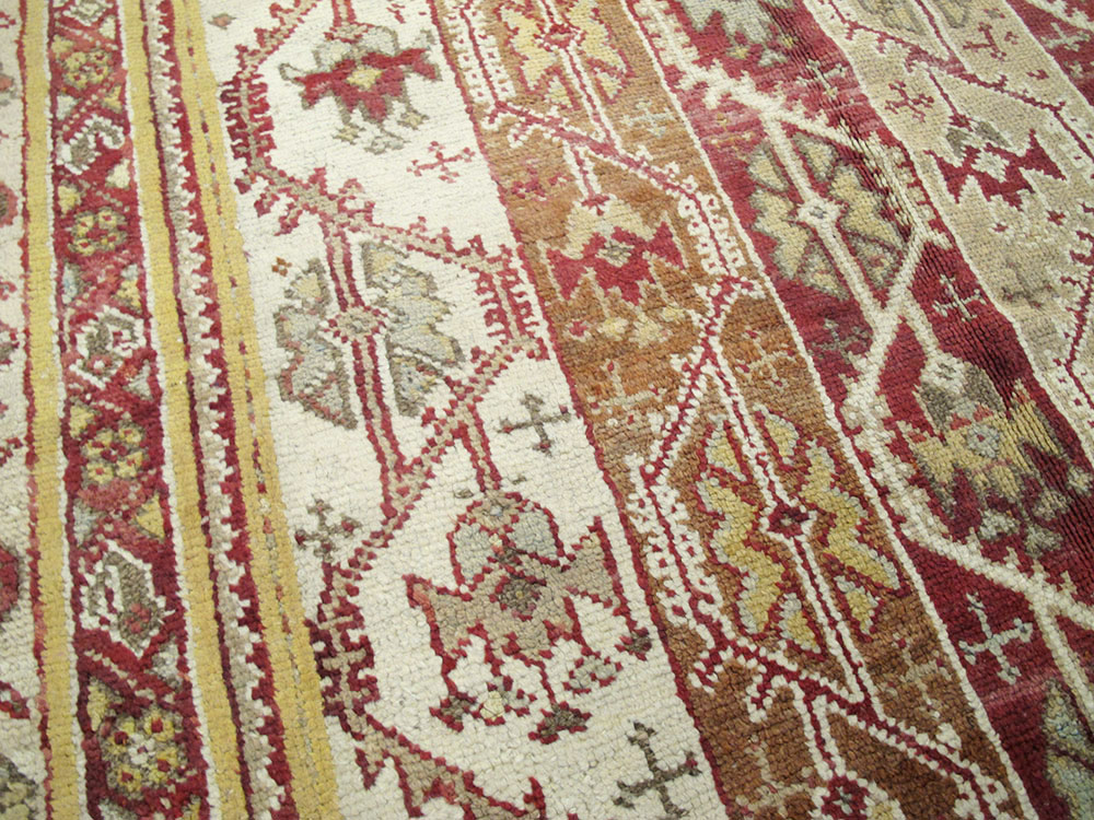 Antique Turkish Oushak Carpet, No.10142 - Gss