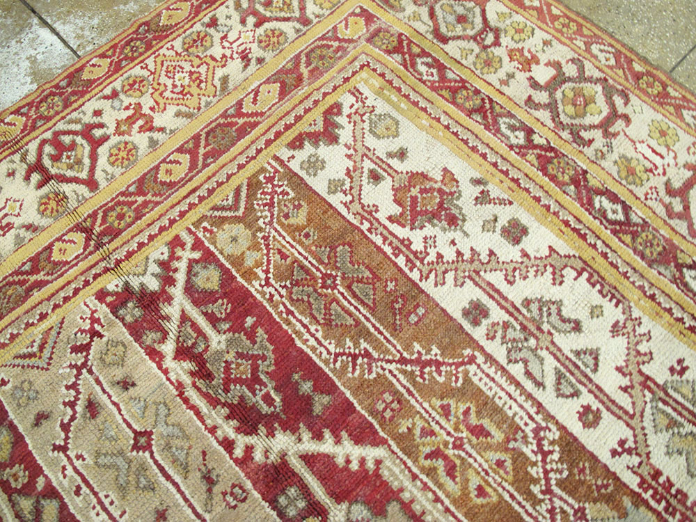 Antique Turkish Oushak Carpet, No.10142 - Gss