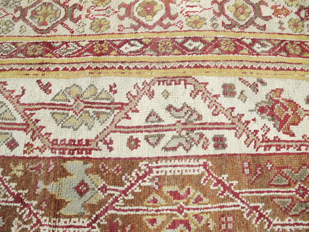 Antique Turkish Oushak Carpet, No.10142 - Gss