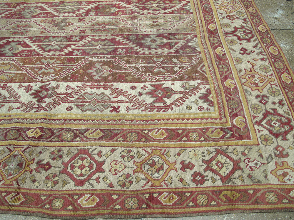 Antique Turkish Oushak Carpet, No.10142 - Gss