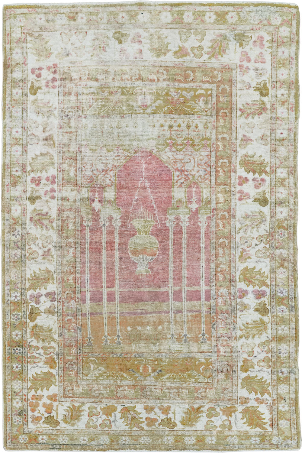 Antique Turkish Sivas Throw Rug, No.10175 - Gss