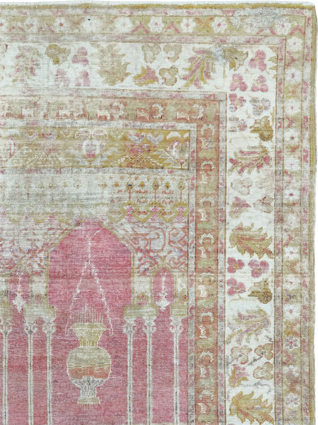 Antique Turkish Sivas Throw Rug, No.10175 - Gss