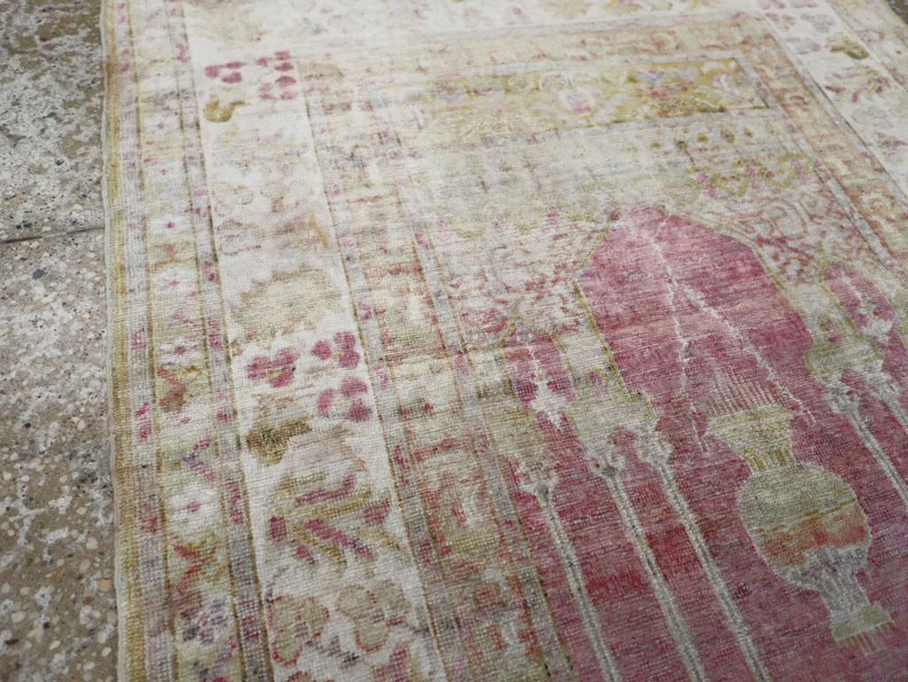 Antique Turkish Sivas Throw Rug, No.10175 - Gss