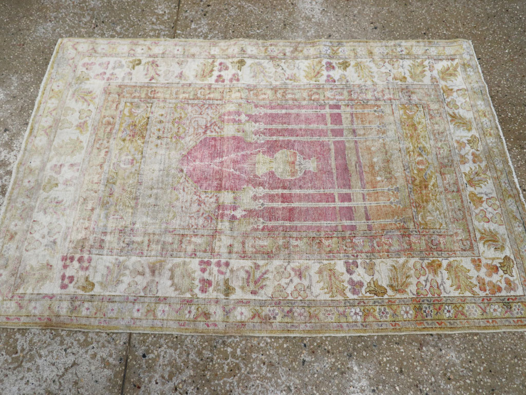 Antique Turkish Sivas Throw Rug, No.10175 - Gss