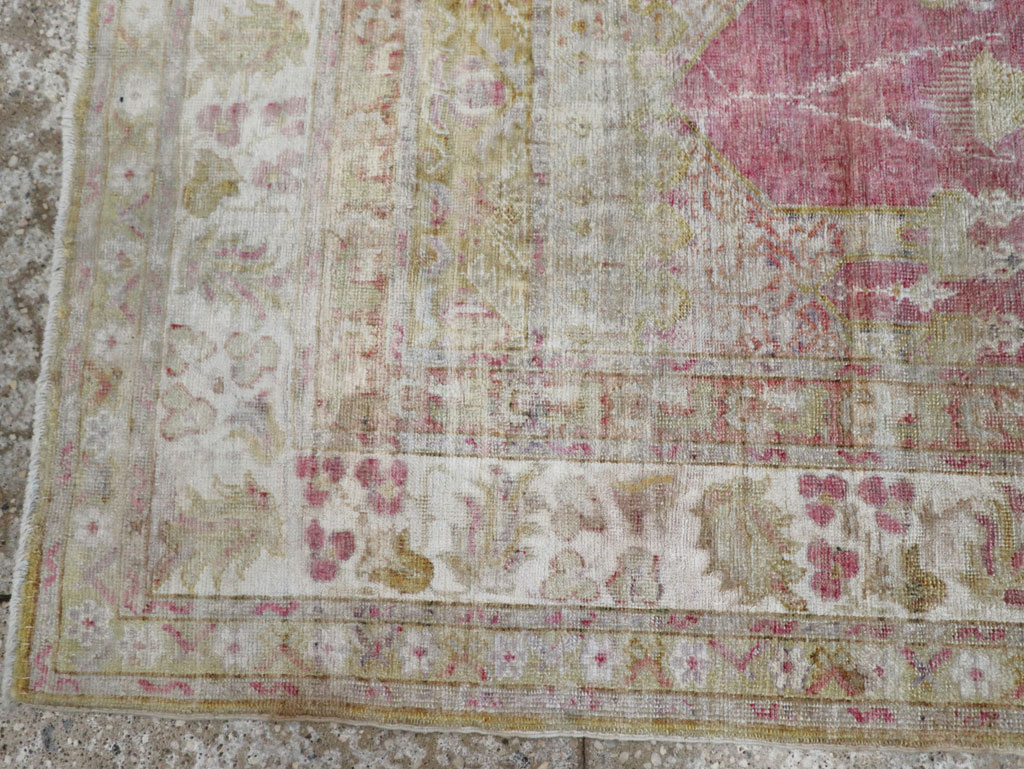 Antique Turkish Sivas Throw Rug, No.10175 - Gss