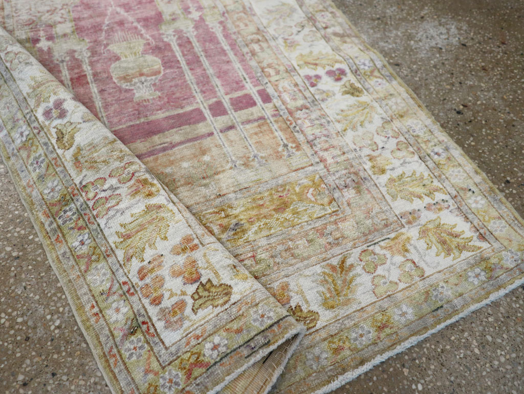 Antique Turkish Sivas Throw Rug, No.10175 - Gss