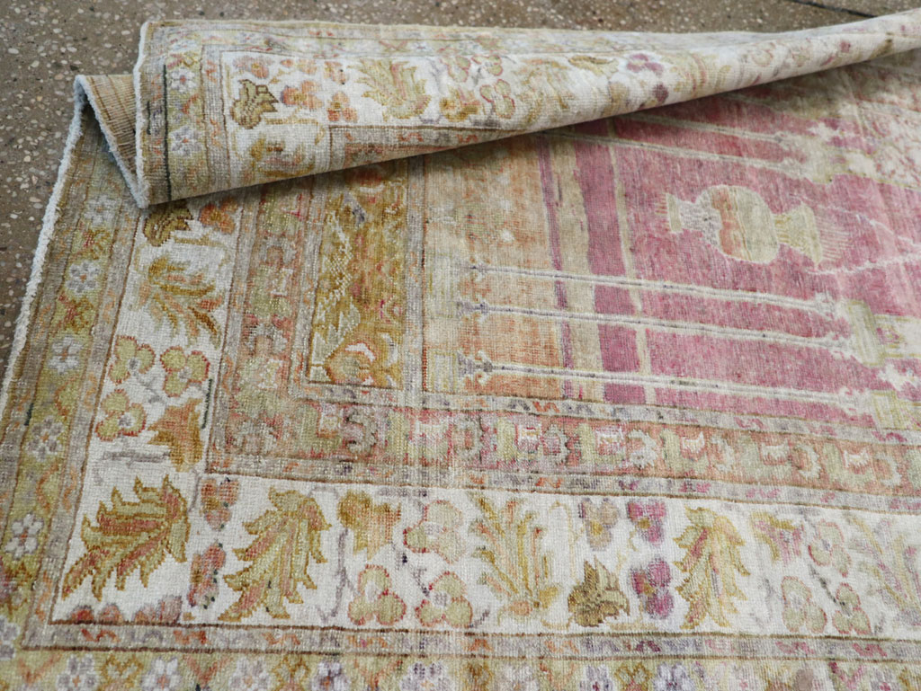 Antique Turkish Sivas Throw Rug, No.10175 - Gss