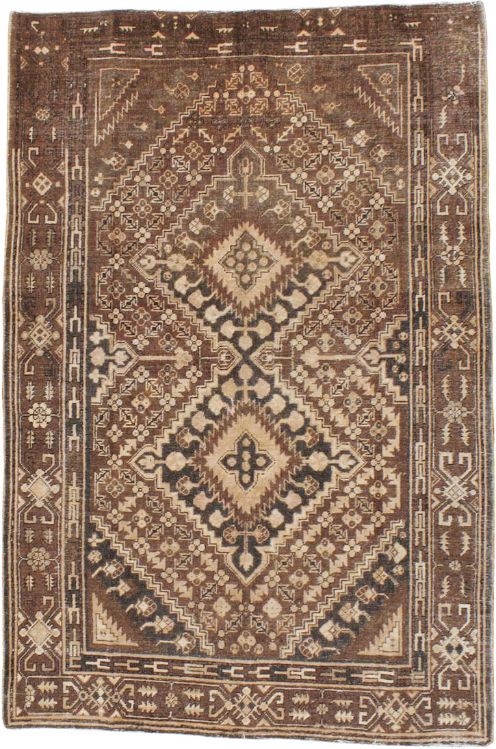 Antique East Turkestan Khotan Accent Rug, No.10242 - Gss