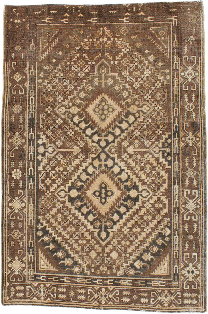Antique East Turkestan Khotan Accent Rug, No.10242 - Gss