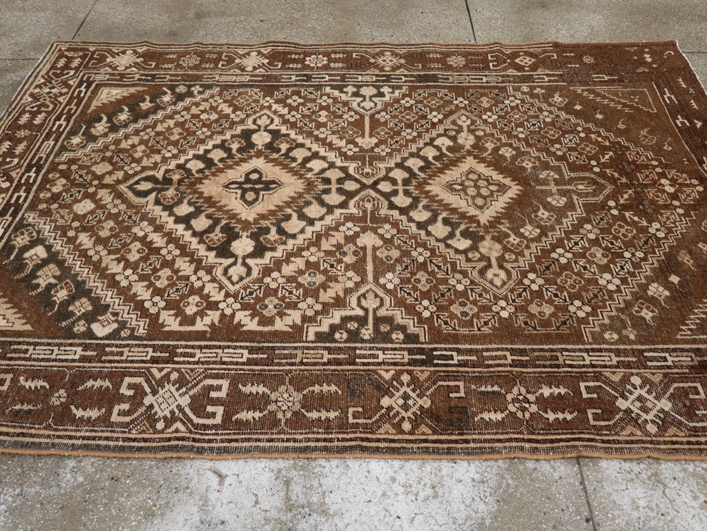 Antique East Turkestan Khotan Accent Rug, No.10242 - Gss