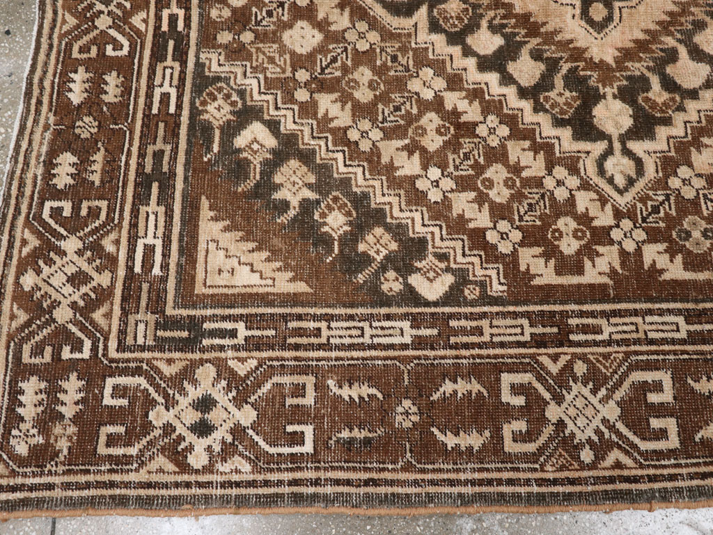 Antique East Turkestan Khotan Accent Rug, No.10242 - Gss