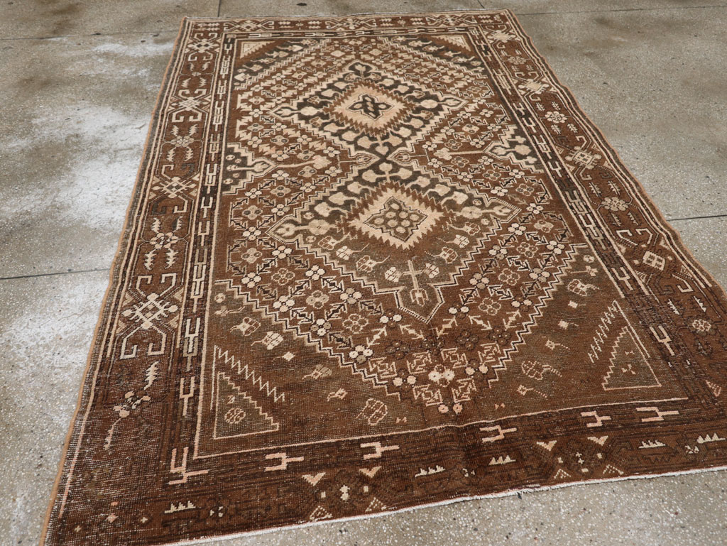 Antique East Turkestan Khotan Accent Rug, No.10242 - Gss