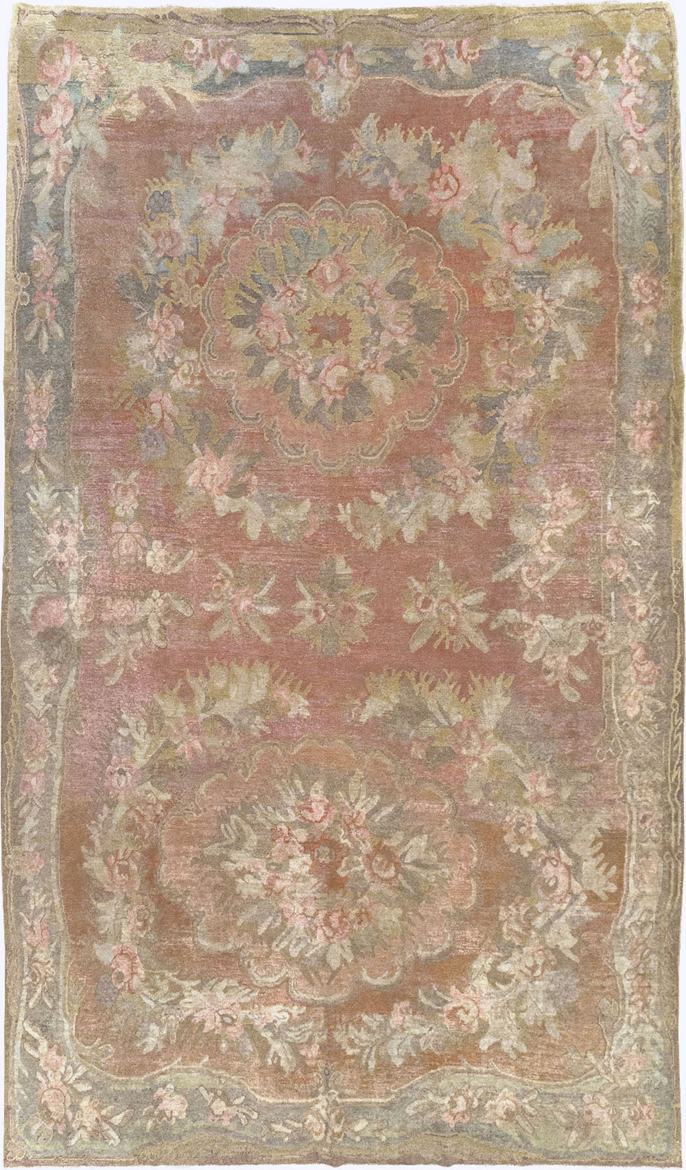 Antique East Turkestan Khotan Carpet, No.10245 - Gss
