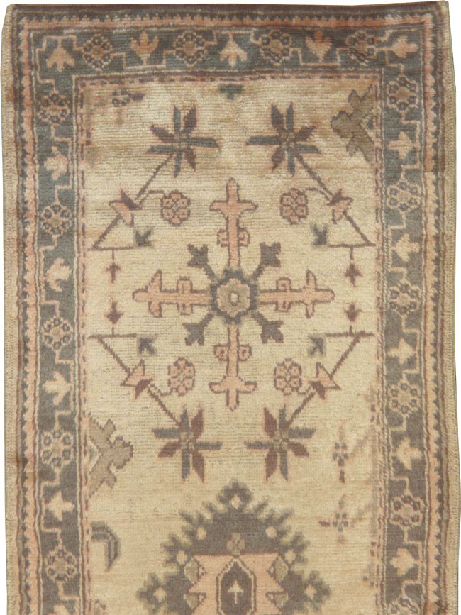 Antique Turkish Oushak Runner, No.10263 - Gss