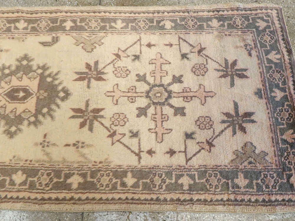 Antique Turkish Oushak Runner, No.10263 - Gss