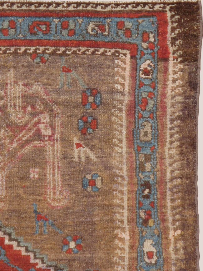 Antique Persian Kurdish Rug, No.10272 - Gss
