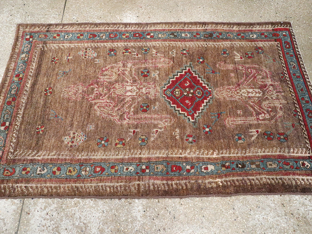 Antique Persian Kurdish Rug, No.10272 - Gss
