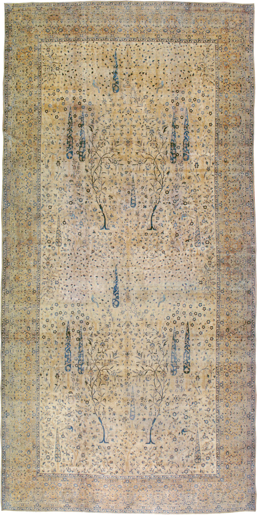Antique Persian Lavar Kerman Carpet, No.10404 - Gss