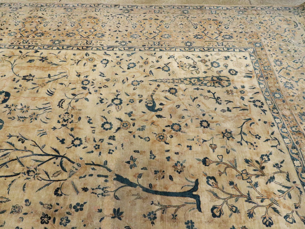 Antique Persian Lavar Kerman Carpet, No.10404 - Gss