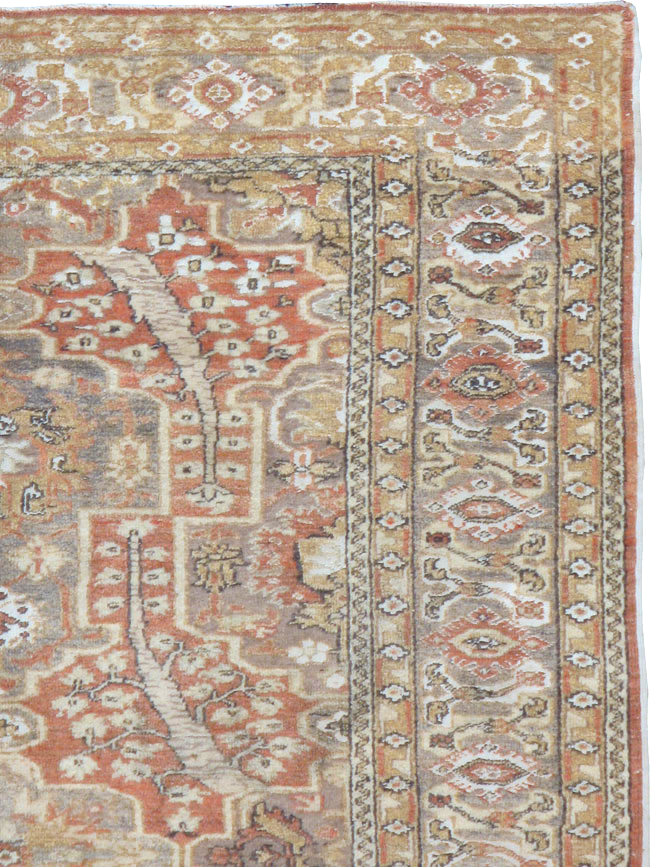 Antique Turkish Sivas Throw Rug, No.10416 - Gss