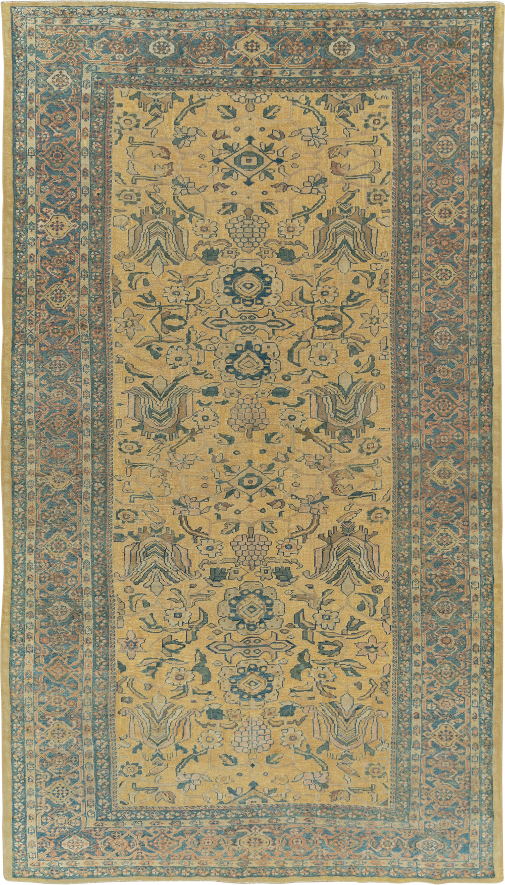 Antique Persian Mahal Gallery Carpet, No.10437 - Gss