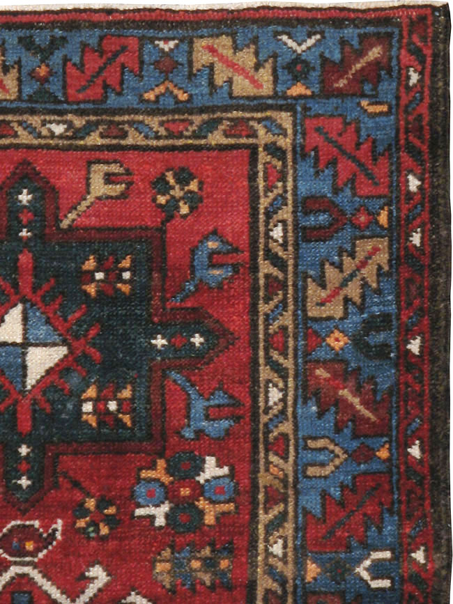 Antique Persian Karajeh Throw Rug, No.10516 - Gss