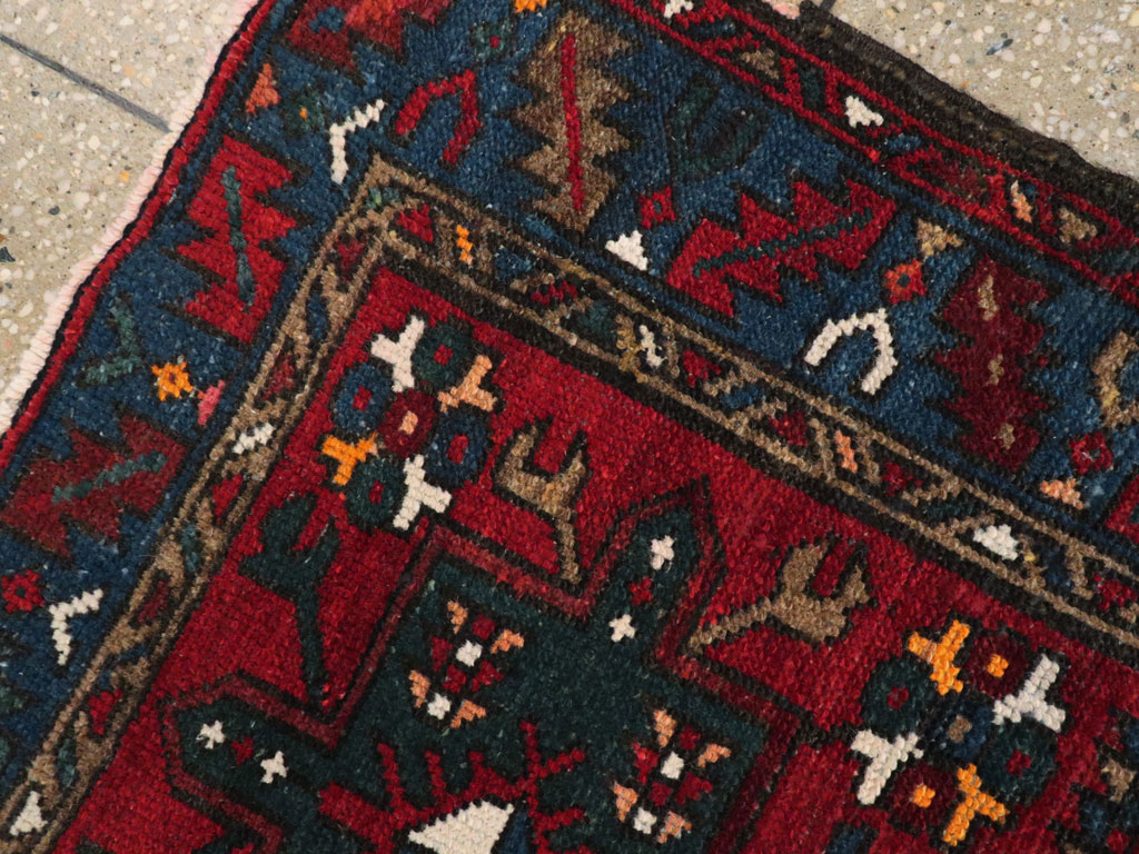 Antique Persian Karajeh Throw Rug, No.10516 - Gss