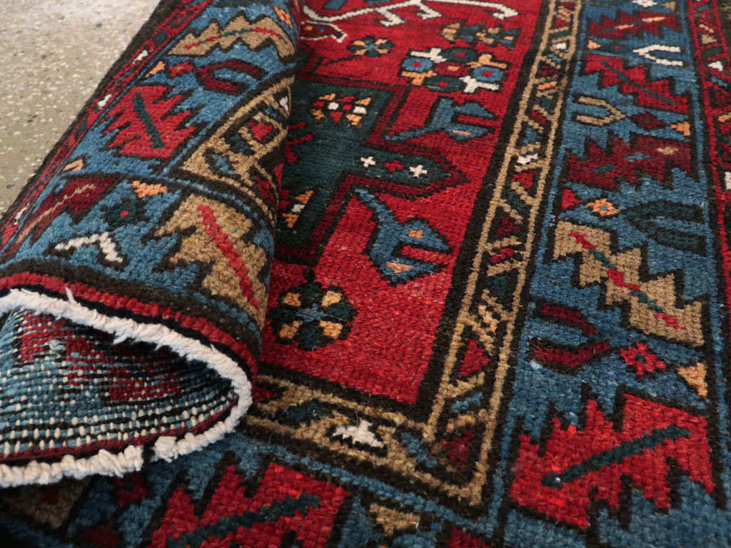Antique Persian Karajeh Throw Rug, No.10516 - Gss