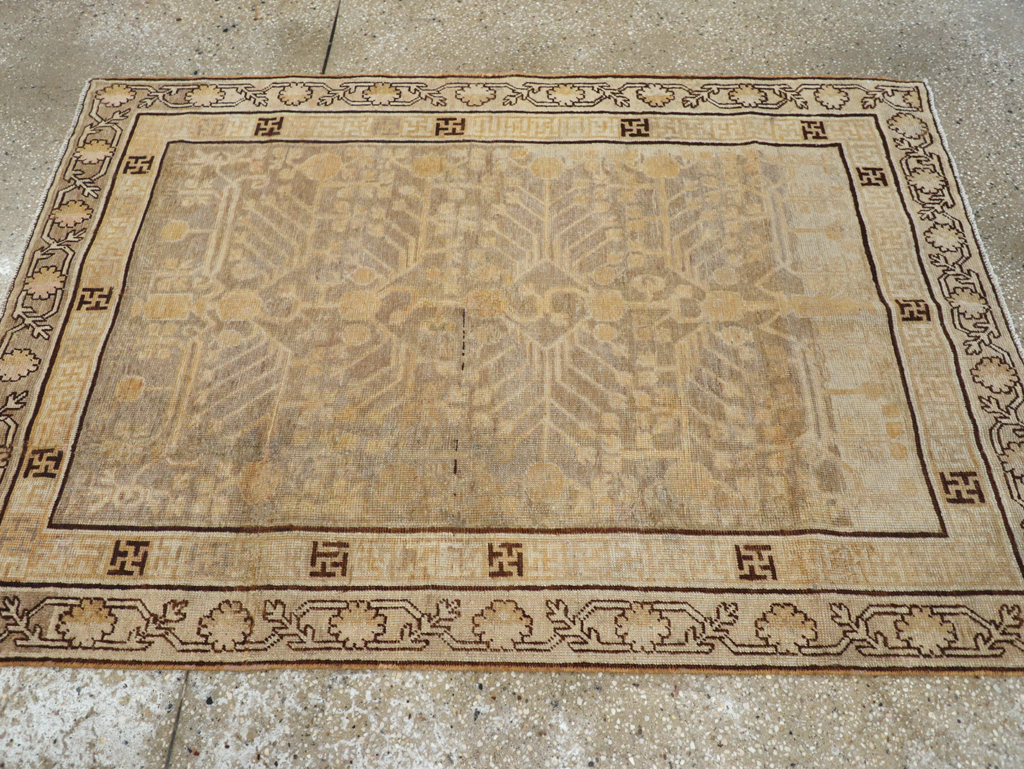 Antique East Turkestan Khotan Rug, No.10586 - Gss