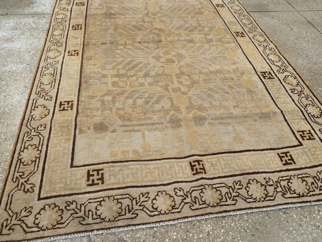 Antique East Turkestan Khotan Rug, No.10586 - Gss