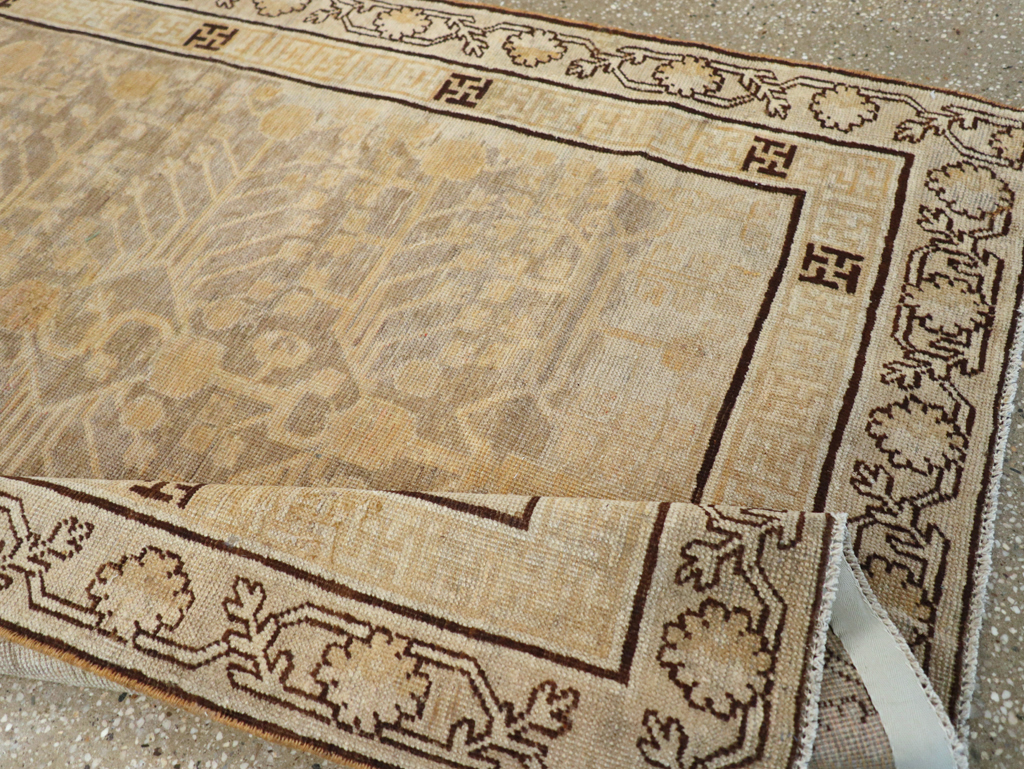 Antique East Turkestan Khotan Rug, No.10586 - Gss