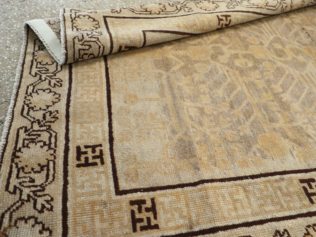 Antique East Turkestan Khotan Rug, No.10586 - Gss