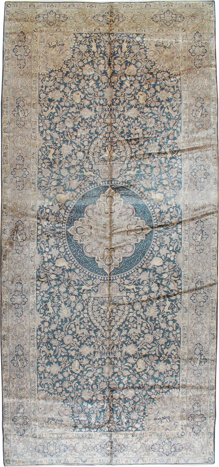Antique Indian Kashan Carpet, No.10600 - Gss
