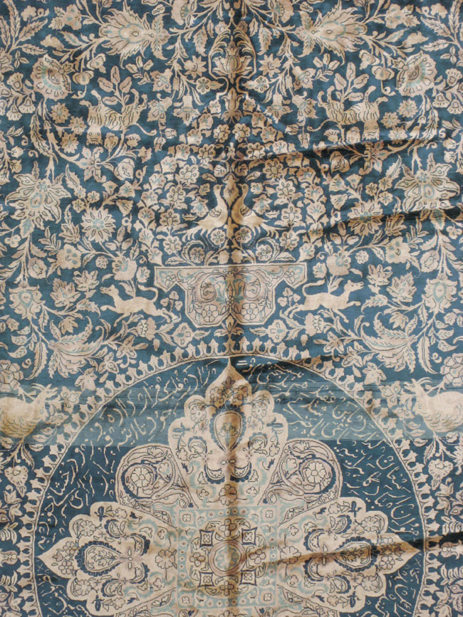 Antique Indian Kashan Carpet, No.10600 - Gss