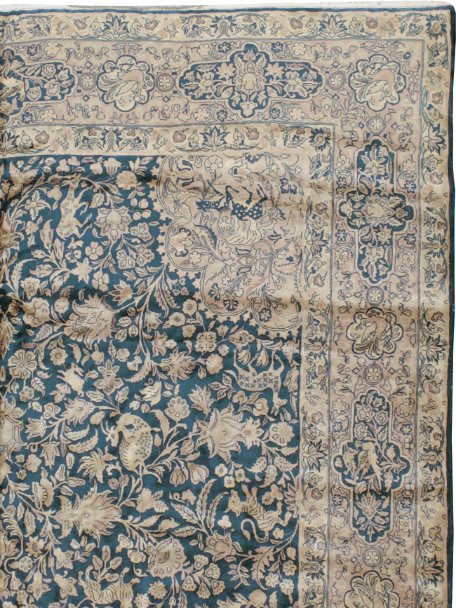 Antique Indian Kashan Carpet, No.10600 - Gss