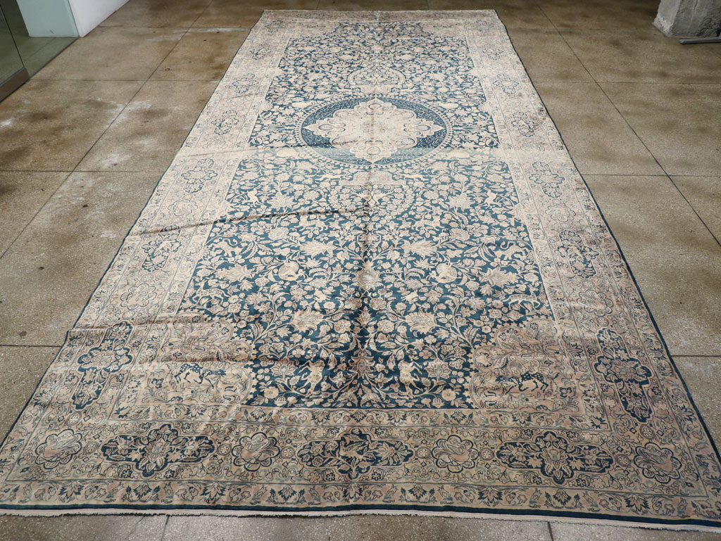 Antique Indian Kashan Carpet, No.10600 - Gss