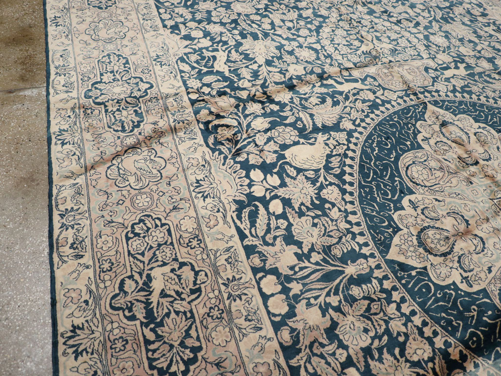 Antique Indian Kashan Carpet, No.10600 - Gss