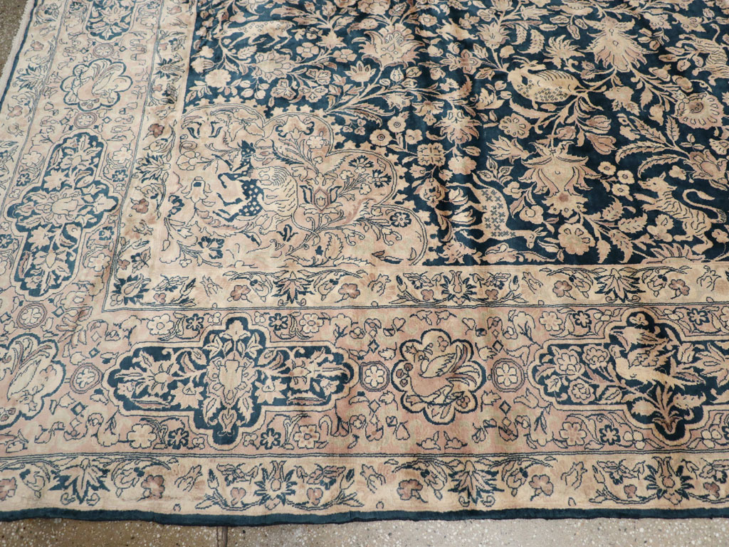 Antique Indian Kashan Carpet, No.10600 - Gss