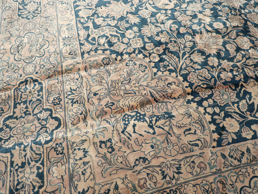 Antique Indian Kashan Carpet, No.10600 - Gss